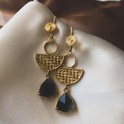 PENDIENTES LOVE - negro