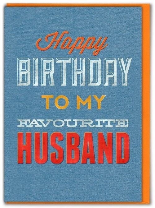 Favourite Husband Birthday Card