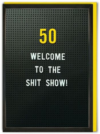 Carte d'âge drôle - 50 Shit Show 1