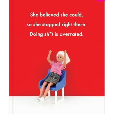 Funny Notebook (A5) -  She believed She Could