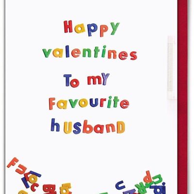 Lieblings-Ehemann-lustige Valentinstagskarte