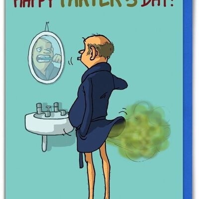 Happy (Farters) Day Funny Father's Day Card by Brainbox Candy