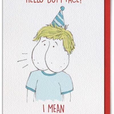 Brother Bum Face Funny Brother Card