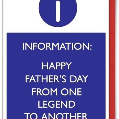 One Legend To Another Funny Father's Day Card