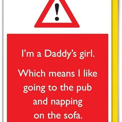 Daddy's Girl Funny Father's Day Card
