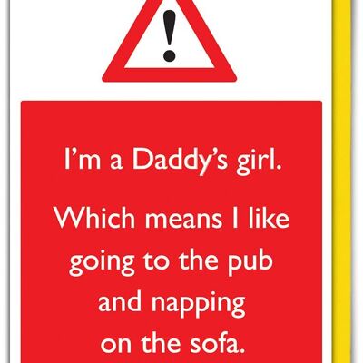 Daddy's Girl Funny Father's Day Card