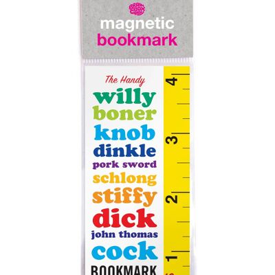 Cock Measure Funny Magnetic Bookmark