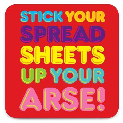 Spreadsheets Arse Coaster