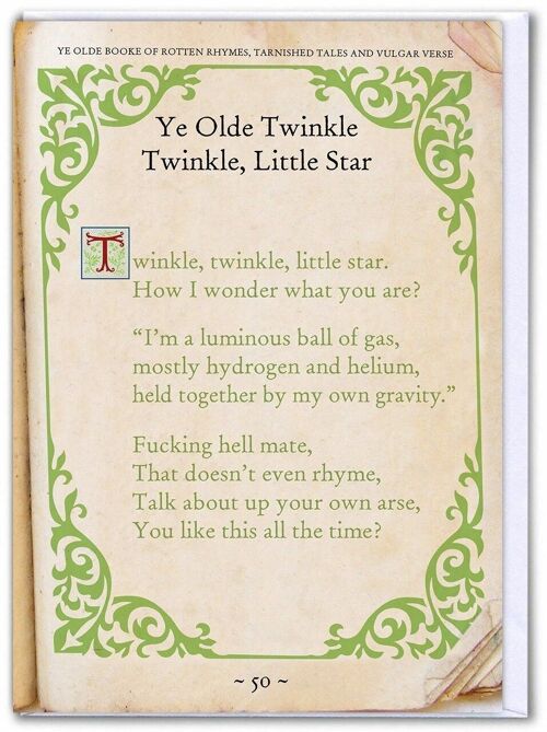 Funny Card - Twinkle Twinkle