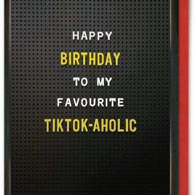 Funny Card - TikTok-Aholic