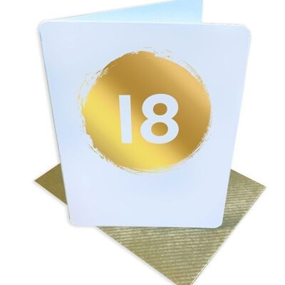 18th Age Birthday Small Card