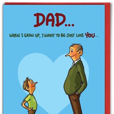 When I Grow Up Funny Fathers Day Card by Brainbox Candy