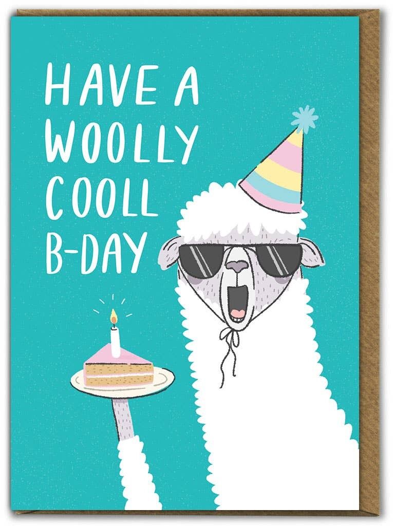 Woolly Cooll B Day Lustige Geburtstagskarte