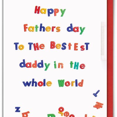 Fathers Day Bestest Daddy Funny Card