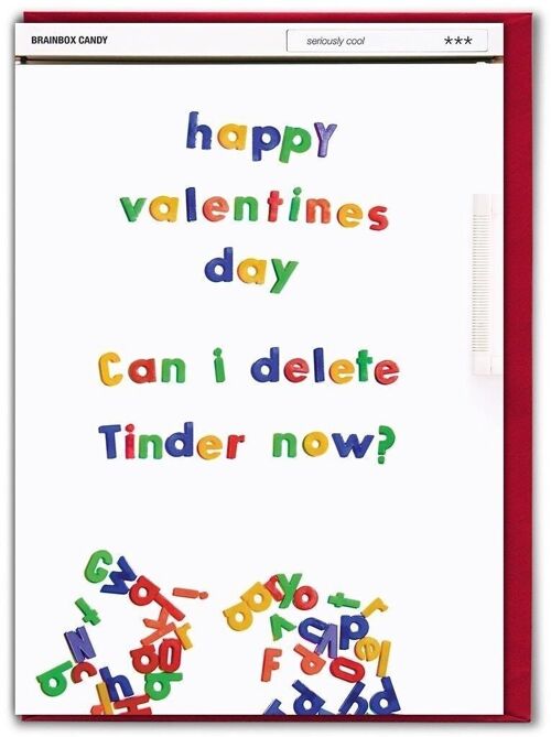 Can I Delete Tinder? Funny Valentines Card