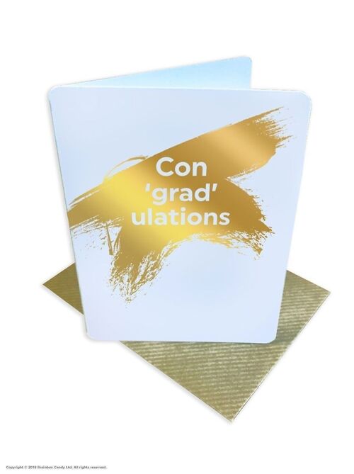 Con Grad Ulations Funny Graduation/Congrats Exams Small Card