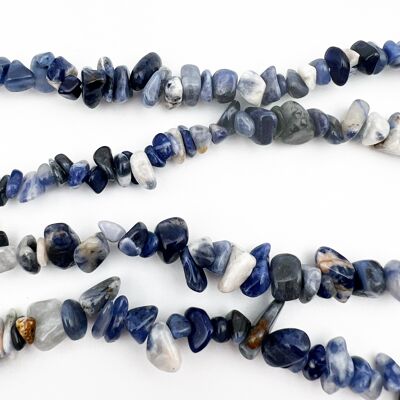 Row of chips/baroque sodalite