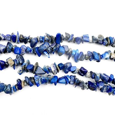 Row of chips/baroque lapis lazuli