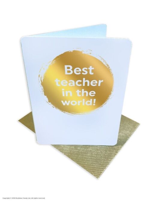 Best Teacher Funny Teacher Small Card