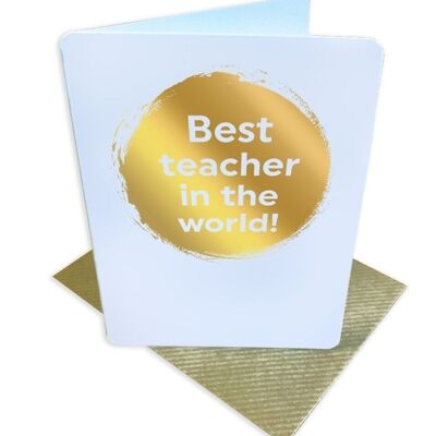 Best Teacher Funny Teacher Small Card