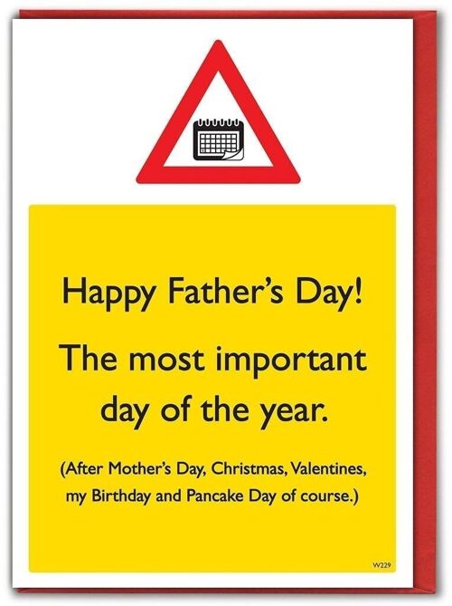 Most Important Day Funny Father's Day Card