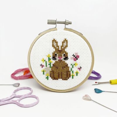 Cute Bunny Mini 3" Cross Stitch Kit