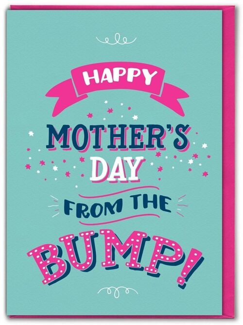 Happy Mother's Day From The Bump Funny Mother's Day Card