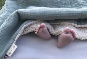 Couverture chaude et douce pour Bébé en gaze de coton oeko-tex 4