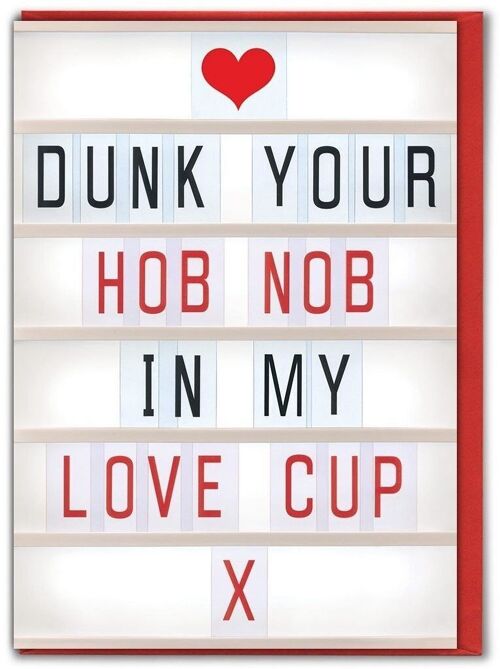 Hob Nob Funny Valentines Card