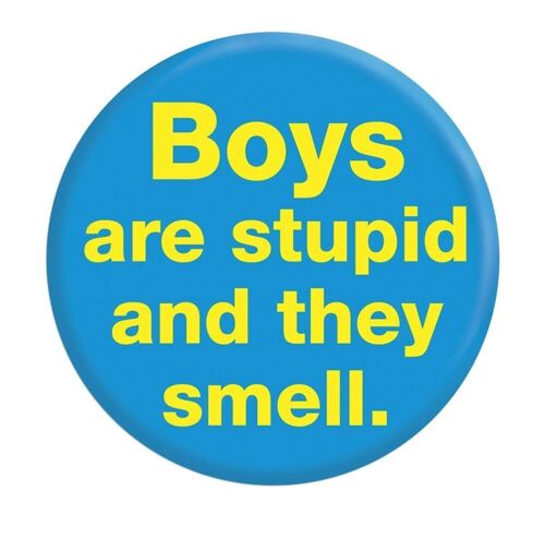 Funny Boys Smell Pin Badge 38mm