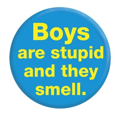Badge d'épingle d'odeur drôle pour garçons 38 mm