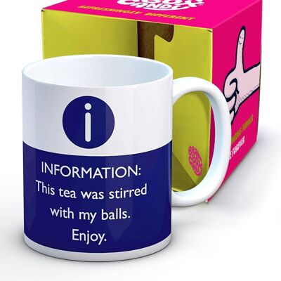 Funny Stirred With My Balls Mug