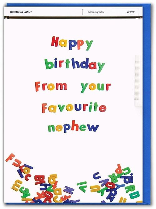 From Your Favourite Nephew Funny Uncle / Aunt Card