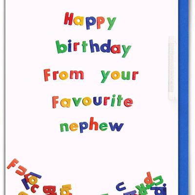 From Your Favourite Nephew Funny Uncle / Aunt Card