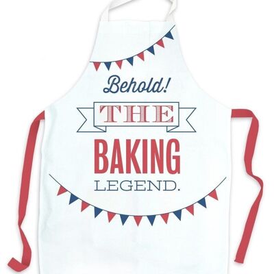 Tablier Baking Legend - Cadeau de papa drôle