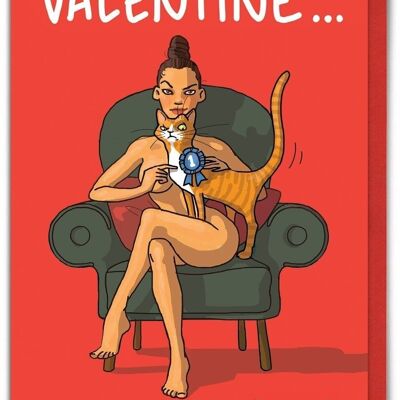Perfect Pussy Funny Valentines Card