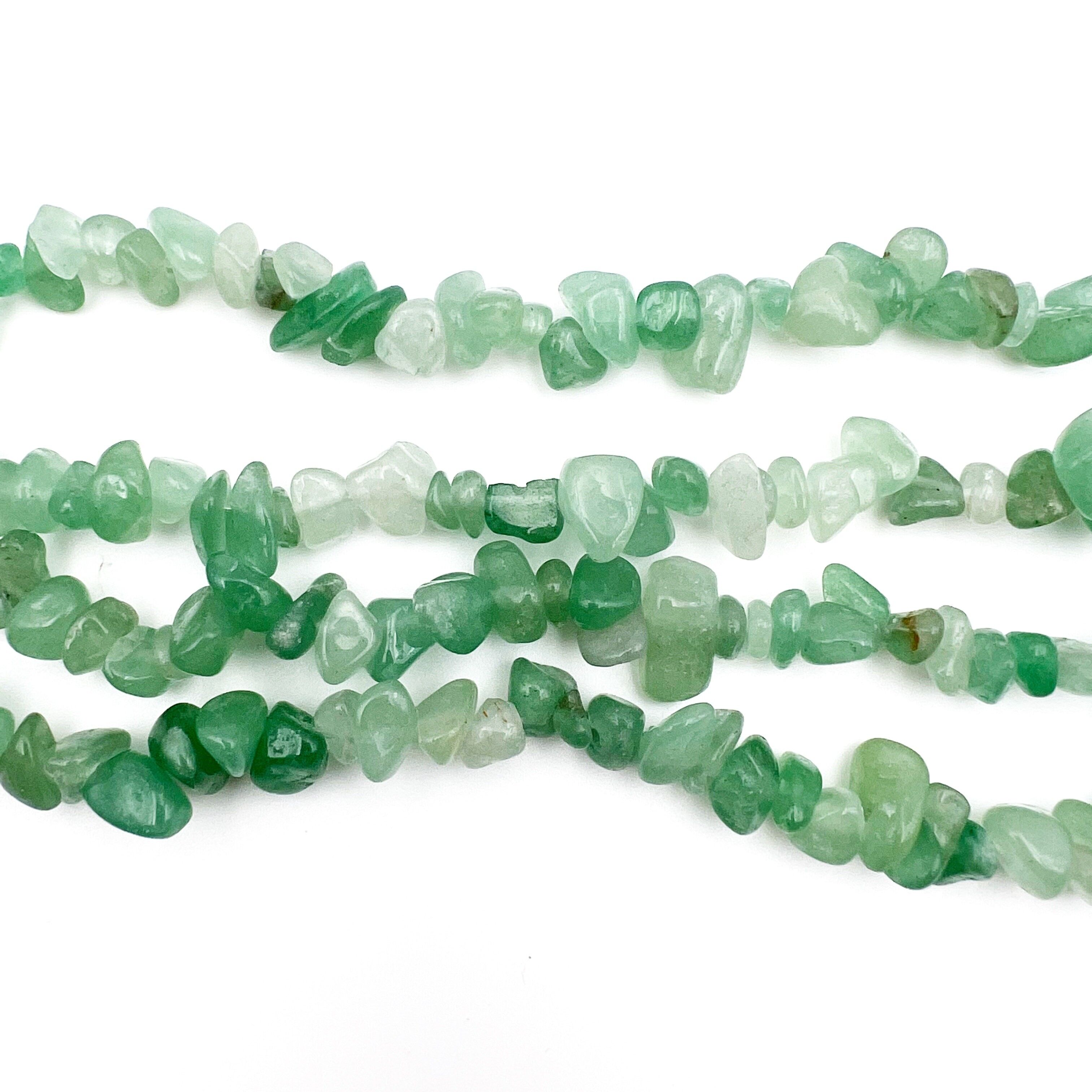 Row of chips/baroque green aventurine