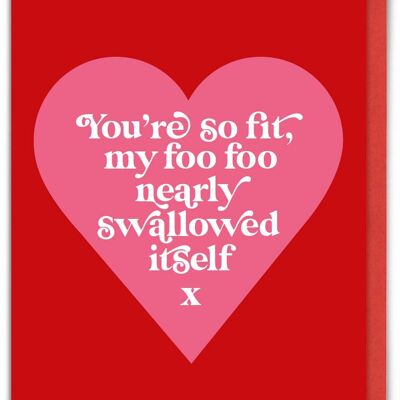 Tarjeta divertida de San Valentín - Foo Foo Swallow