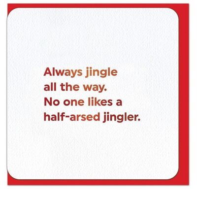 Tarjeta de Navidad Half Arsed Jingler