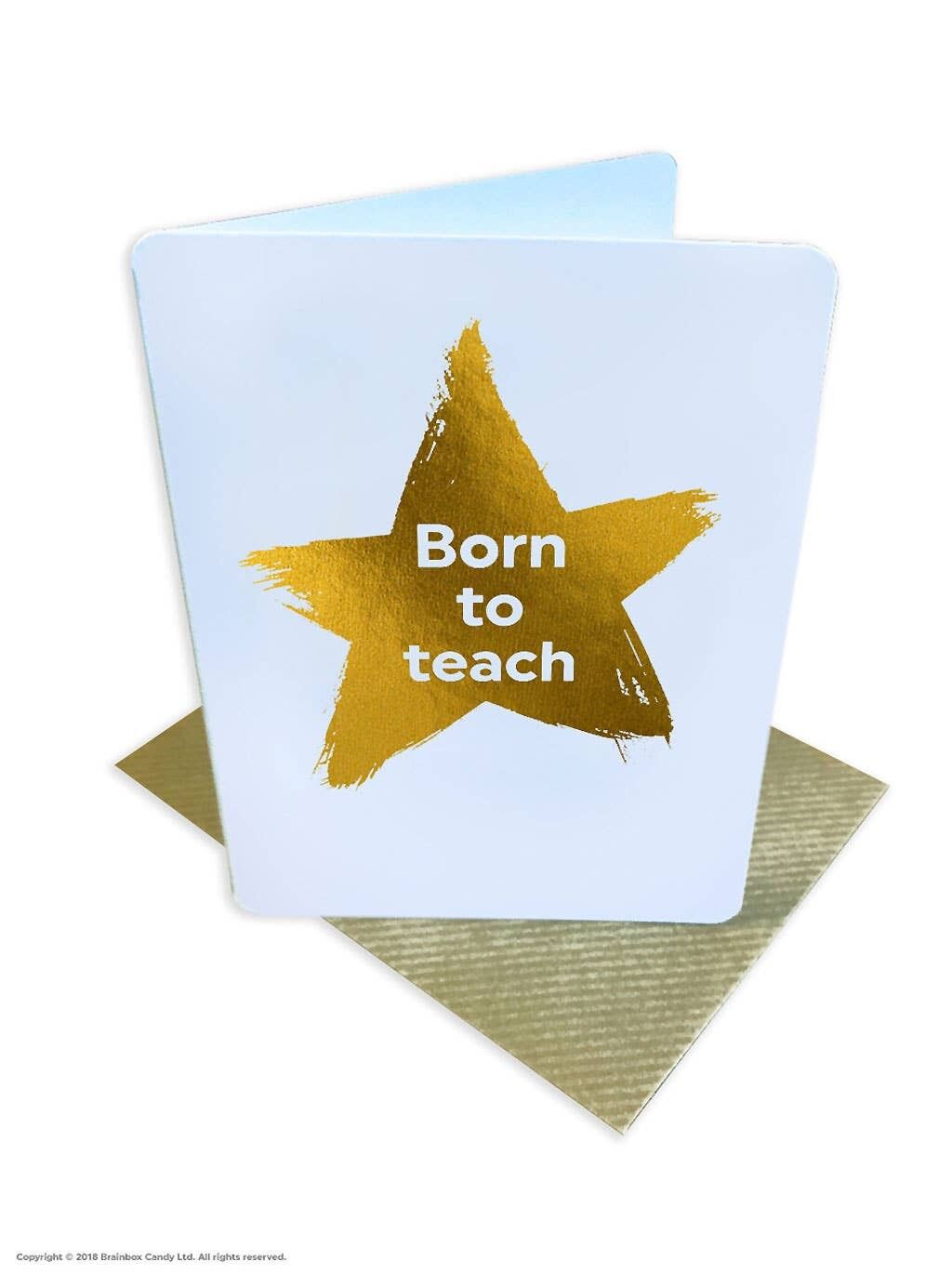 Geboren, um Danke zu lehren, Lehrer, kleine Karte