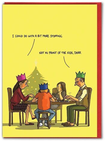 Carte de Noël amusante - Un peu plus de farce par Brainbox Candy 1