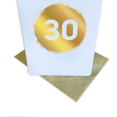30th Age Birthday Small Card