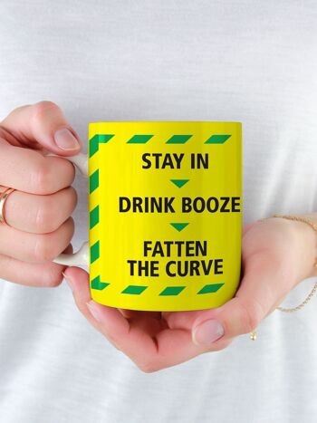 Funny Stay In Drink Booze Mug 2