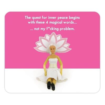 Funny Mousemat / Mousepad - Inner Peace by Brainbox Candy