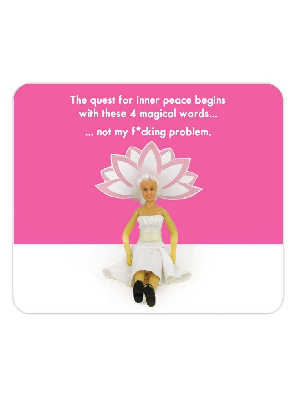 Lustiges Mauspad / Mousepad - Inner Peace von Brainbox Candy