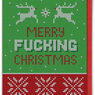 Feliz Navidad tarjeta de Navidad grosera