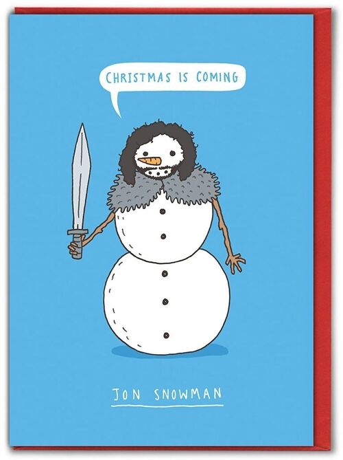 Snowman Funny Christmas Card
