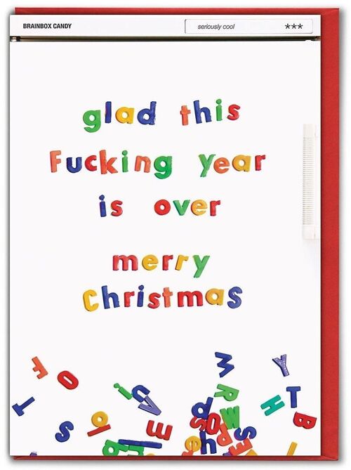 Glad This F*cking Year Is Over Rude Christmas Card