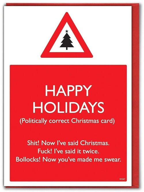 Politically Correct Funny Christmas Card