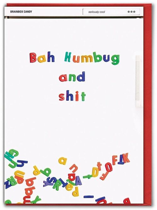 Bah Humbug and Sh*t Rude Christmas Card